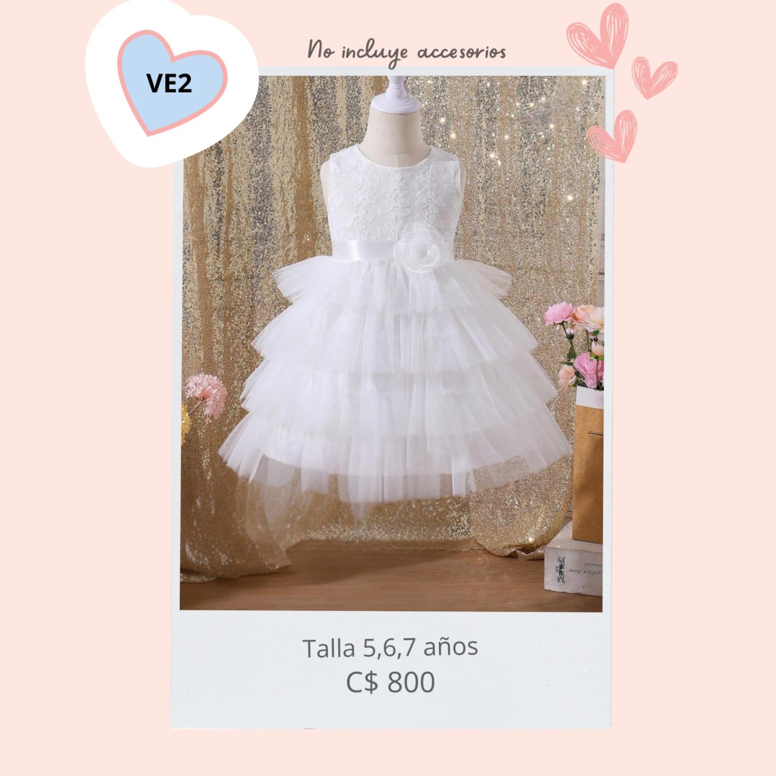 Vestido blanco elegante a la rodilla,--VE02