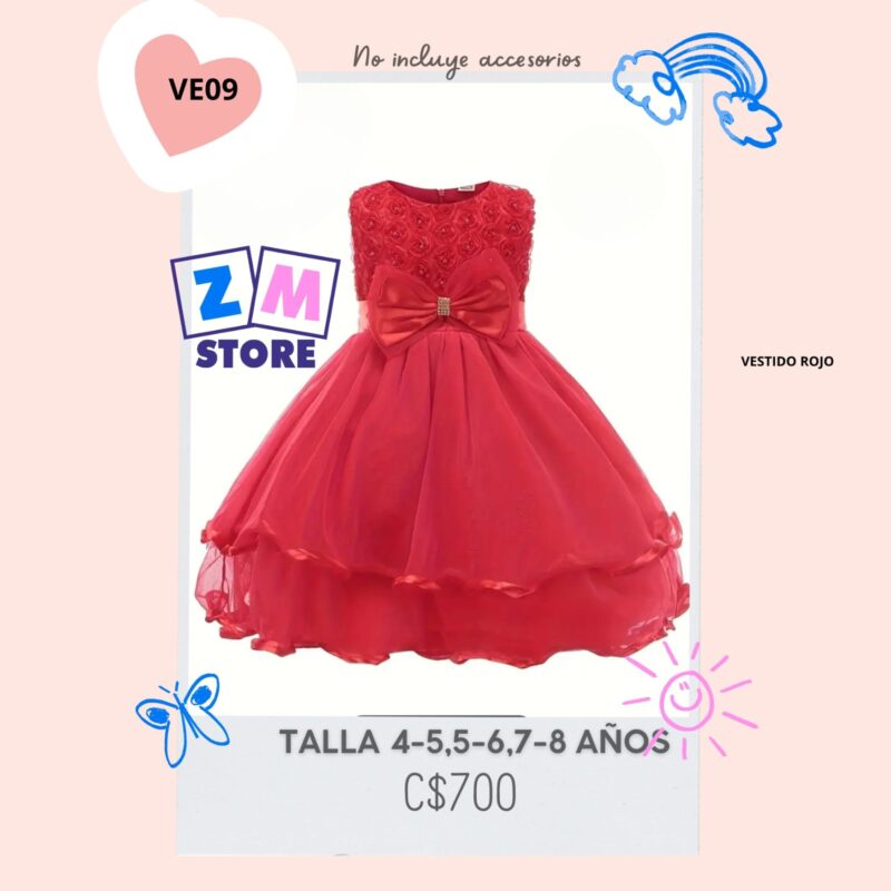 Vestido elegante a la rodilla,--VE09