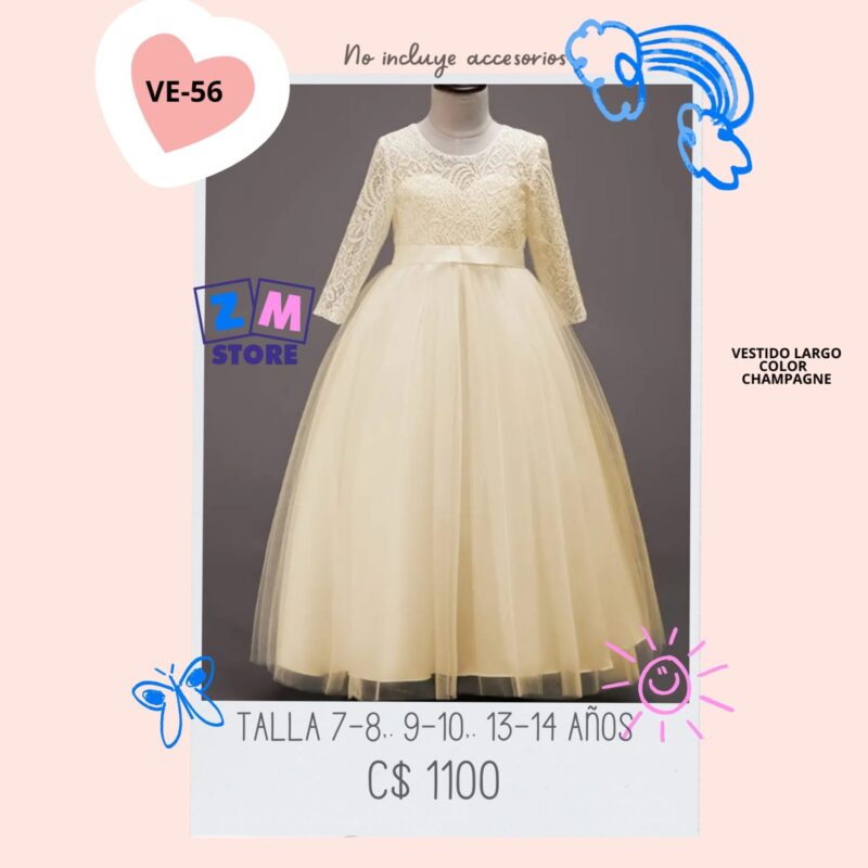 Vestido largo.--VE-56
