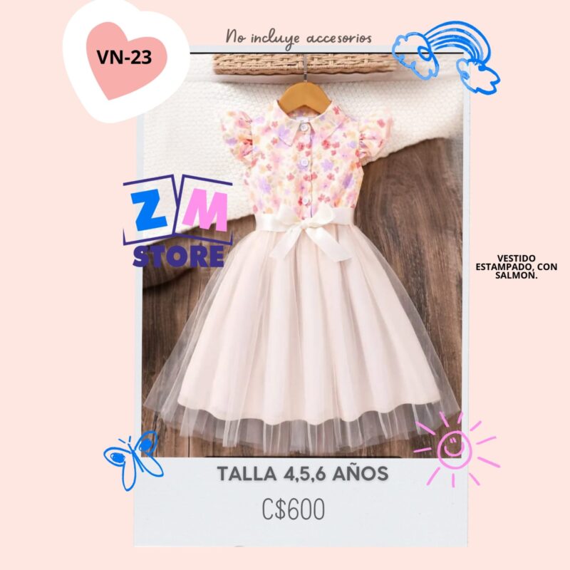 Vestido con estampado,--VN-23
