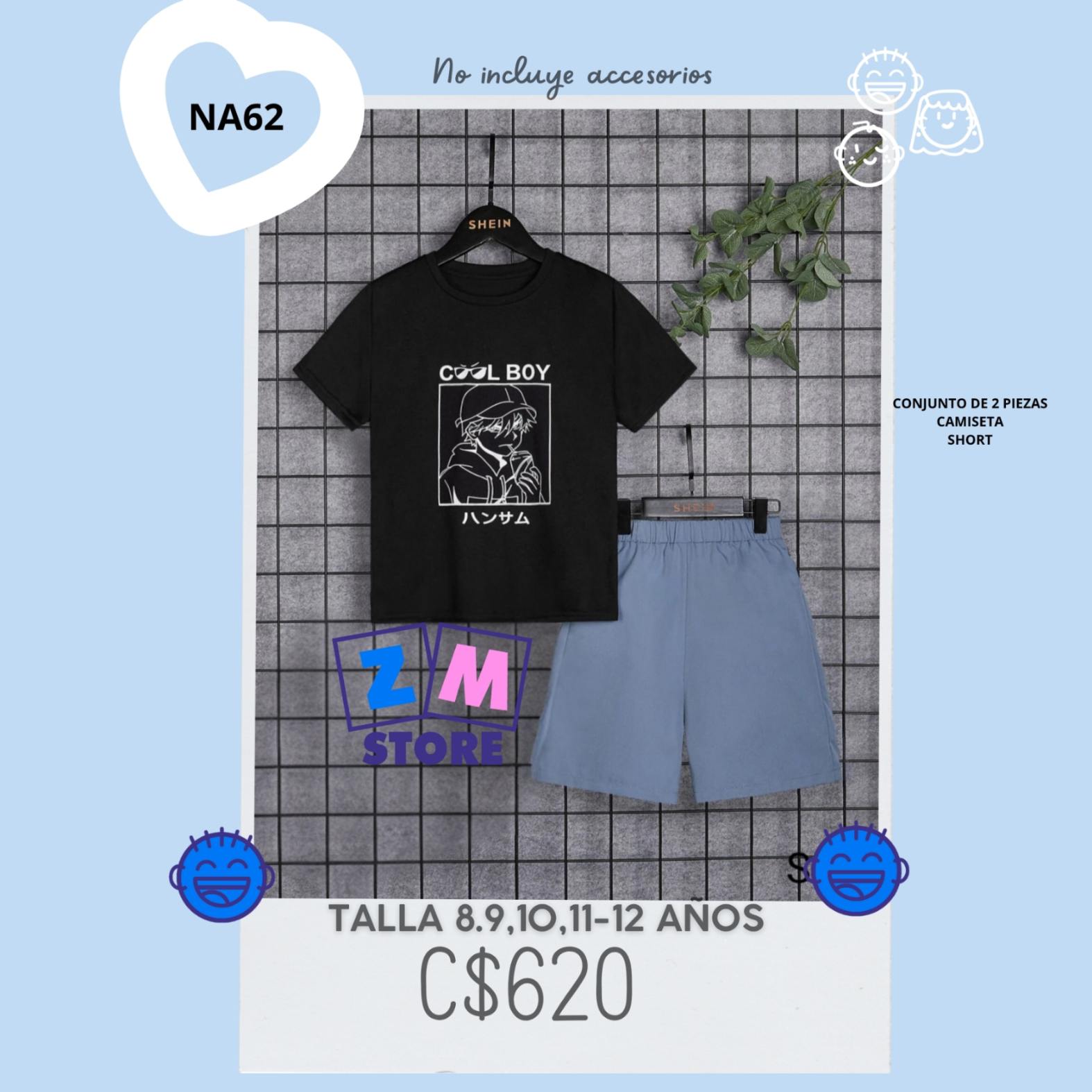 camisa con short.--NA62