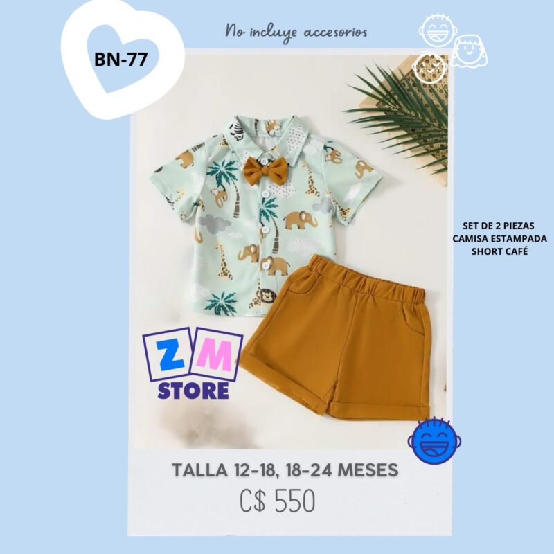Conjunto con shorts,--BN-770