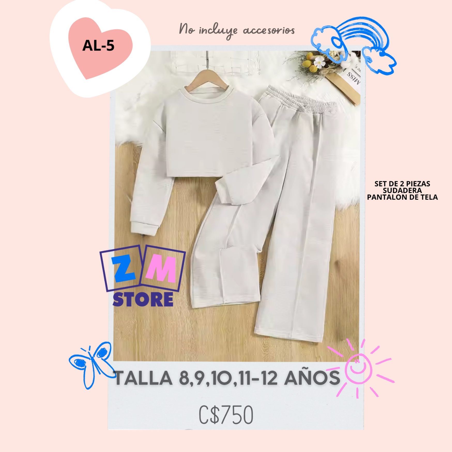 Conjunto de 2 piezas,--AL-5