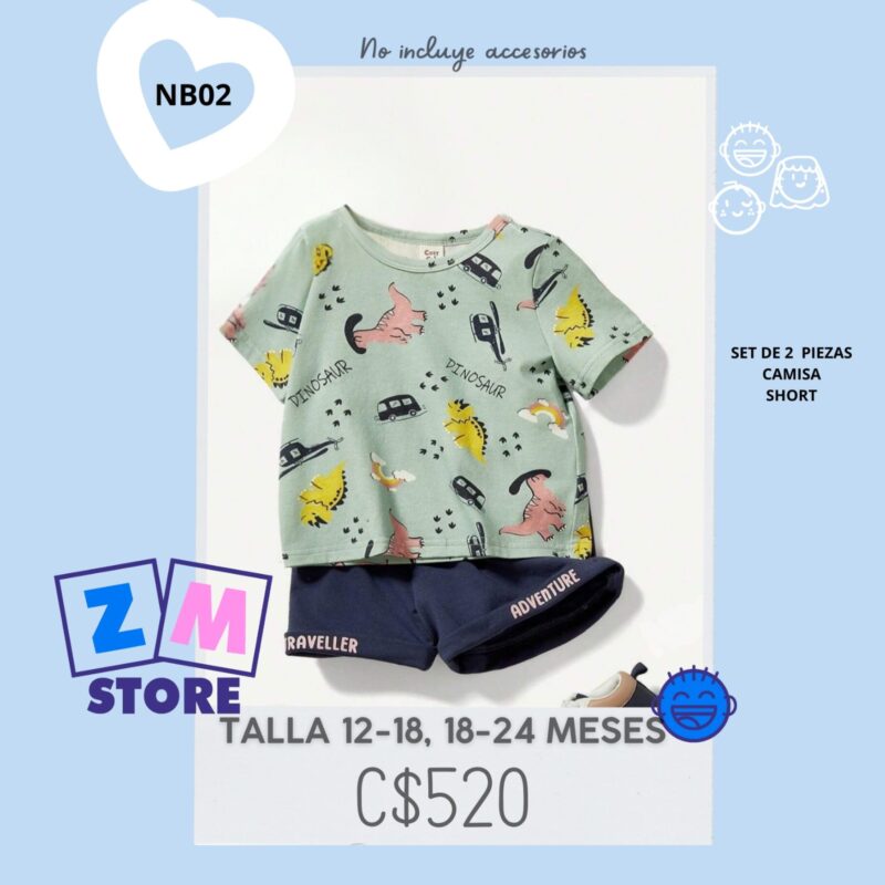 Conjunto de 2 piezas,--NB02