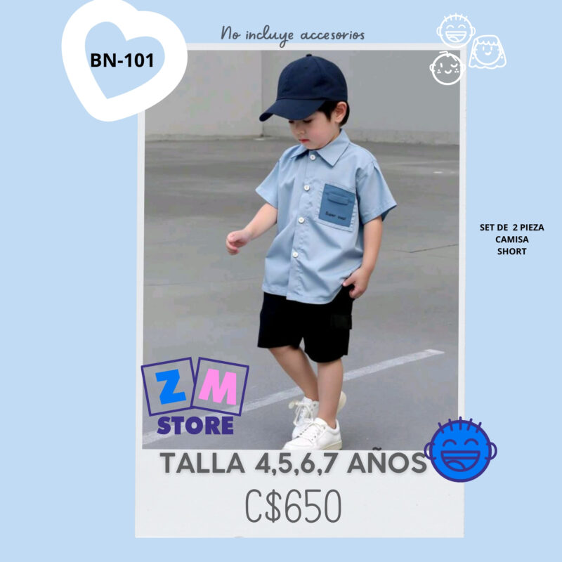 Conjunto con short.--BN-101