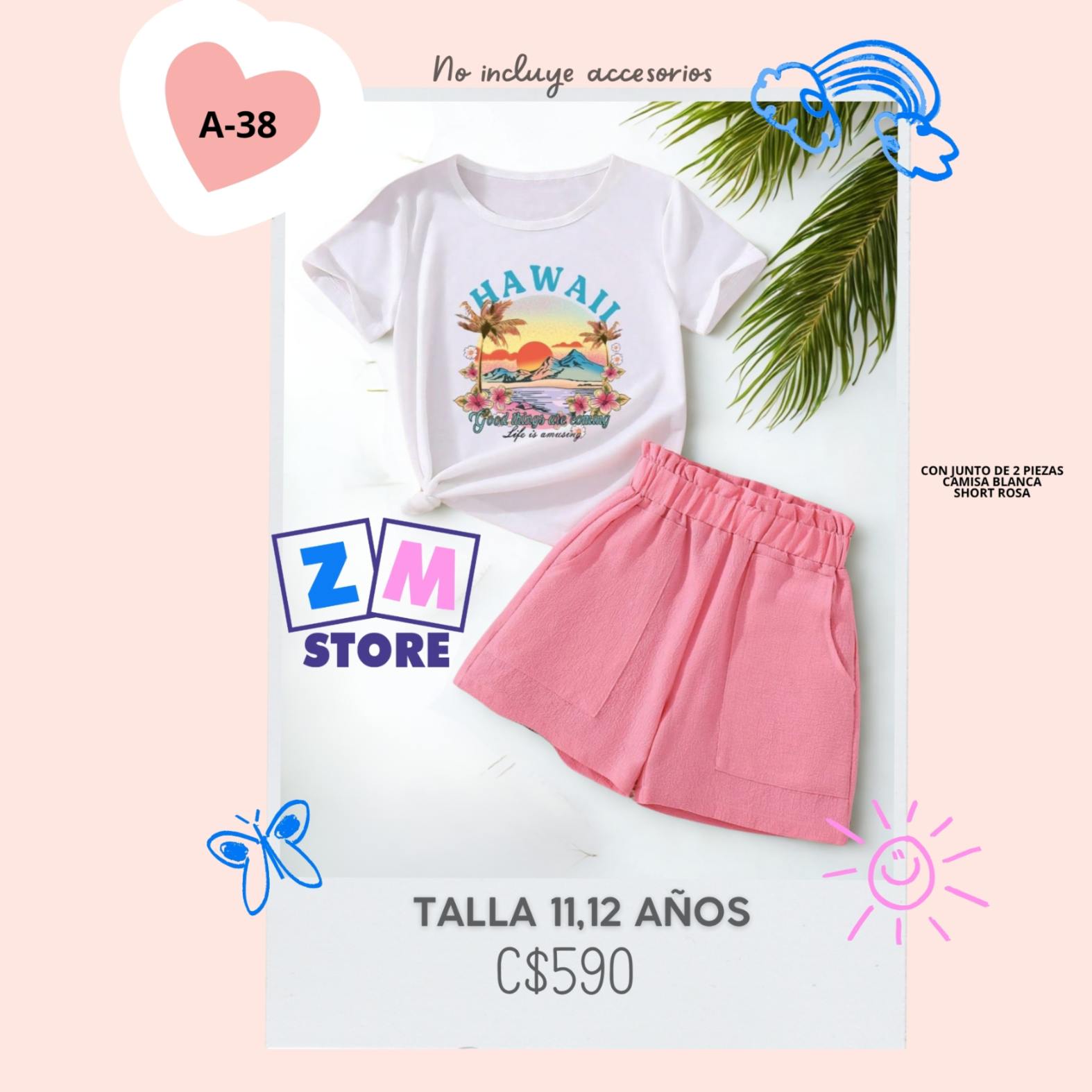 Conjunto con short.--A-38