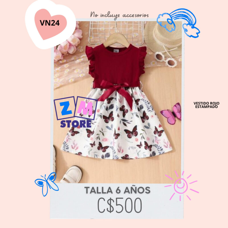 Vestido rojo--VN24