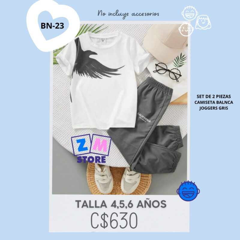 Conjunto con jogger,--BN-23