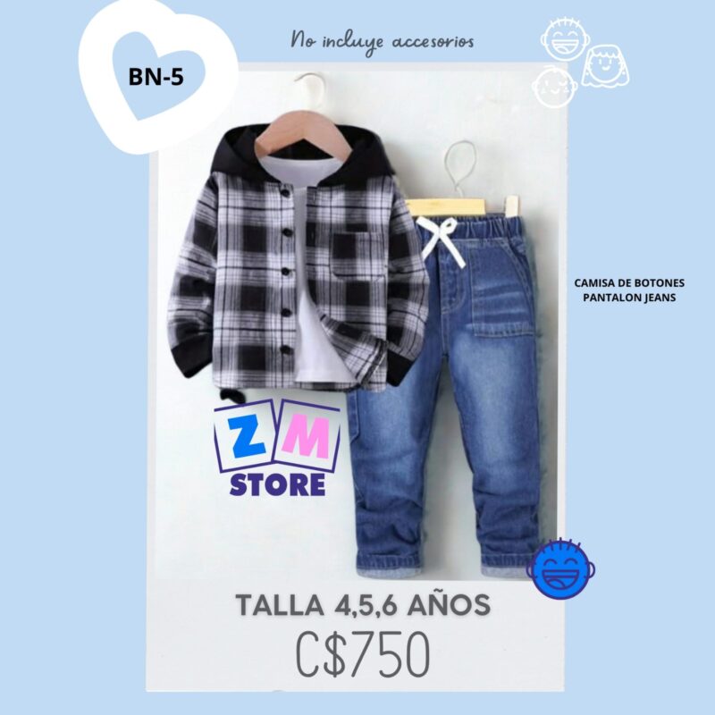 Conjunto con jeans,--BN-5