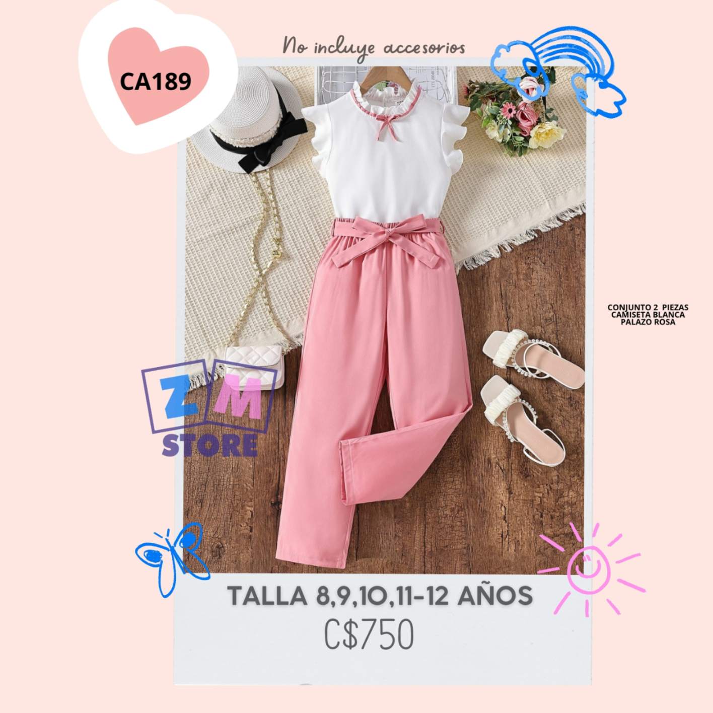 conjunto con palazo,--CA189