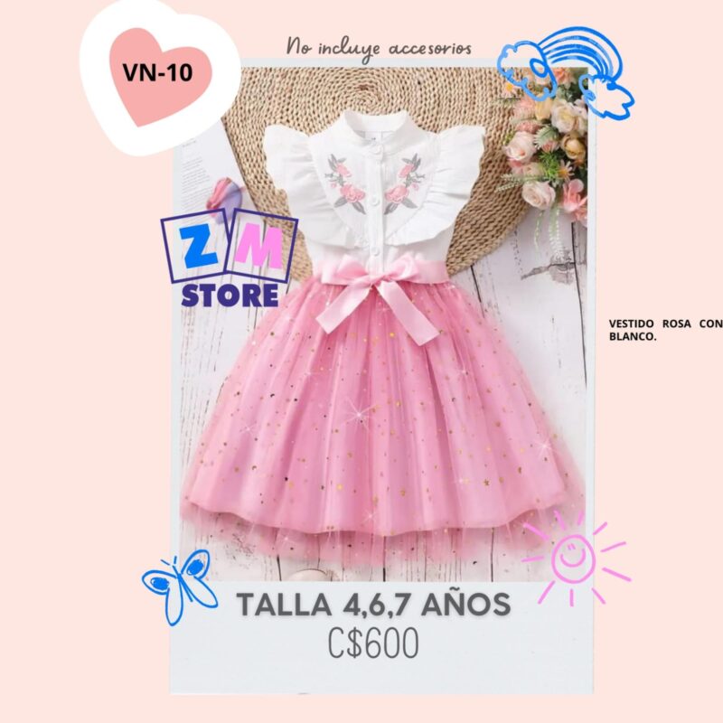 Vestido de dos colores,--VN-10