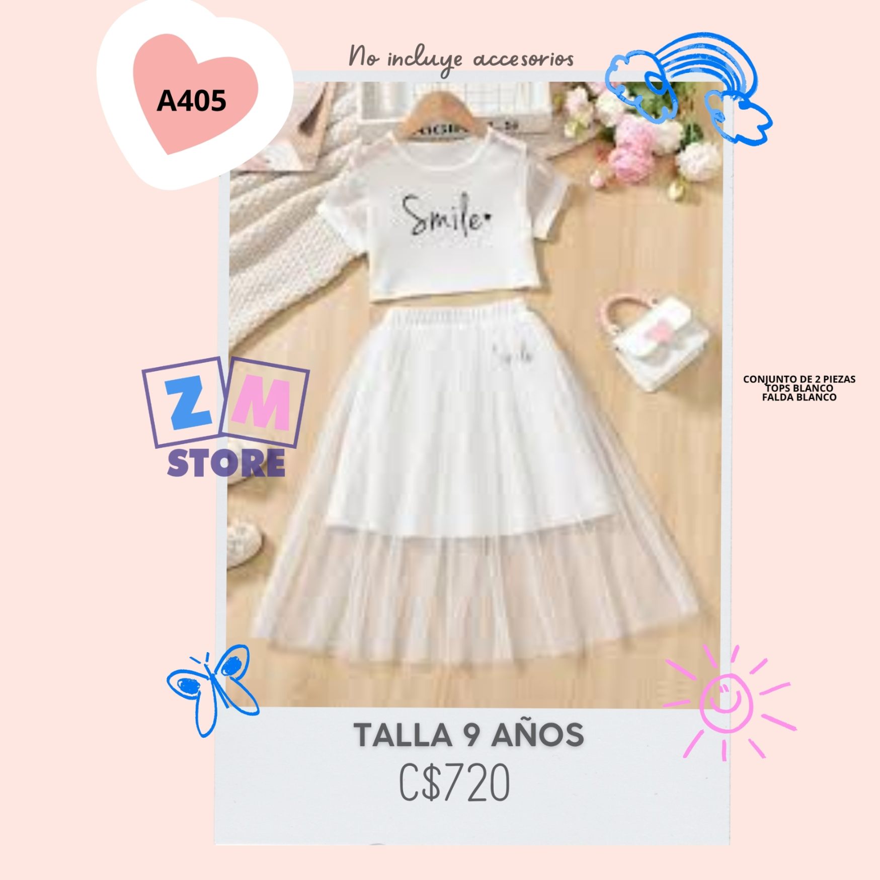 Conjunto con falda.--A405