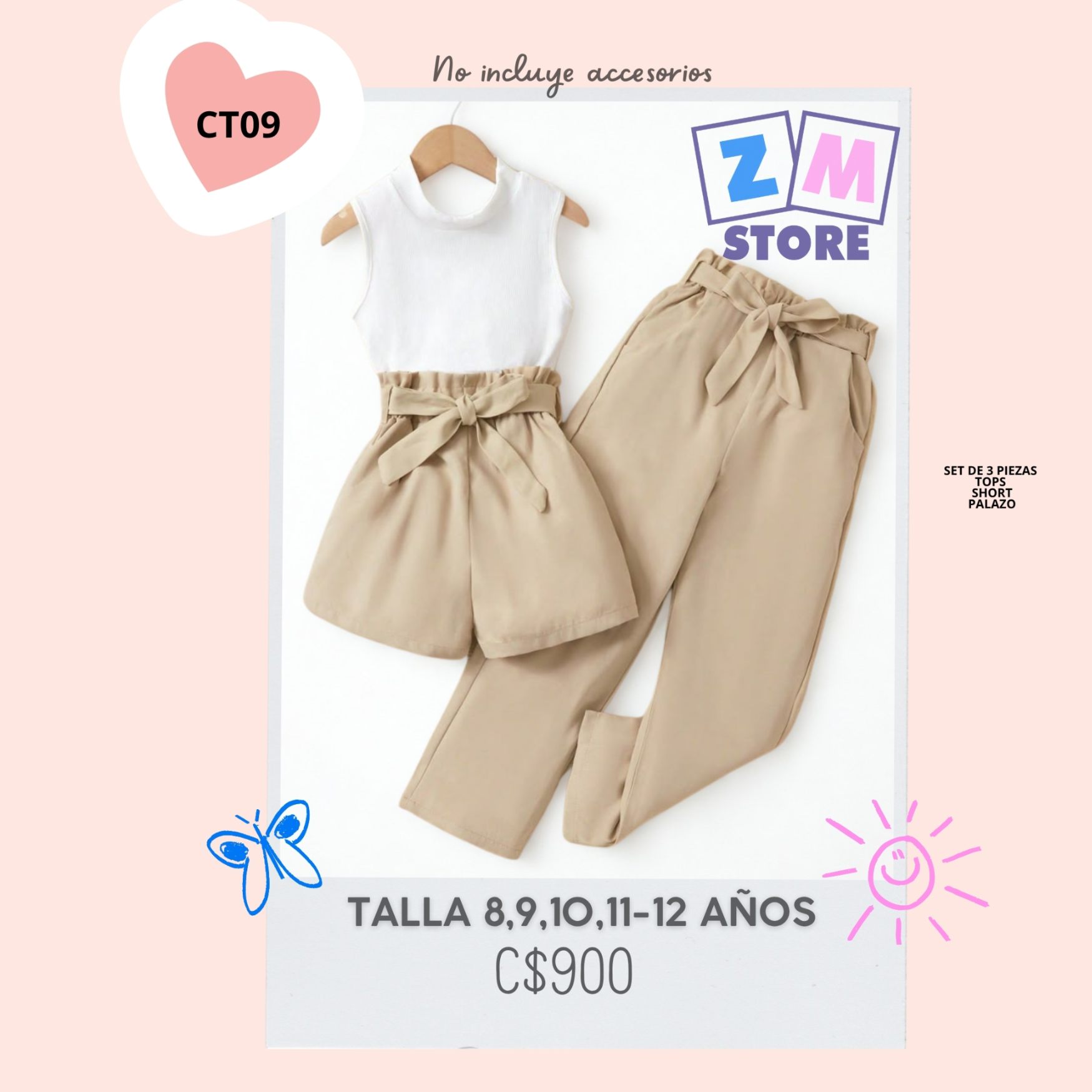 Conjunto de tres piezas.--CT09