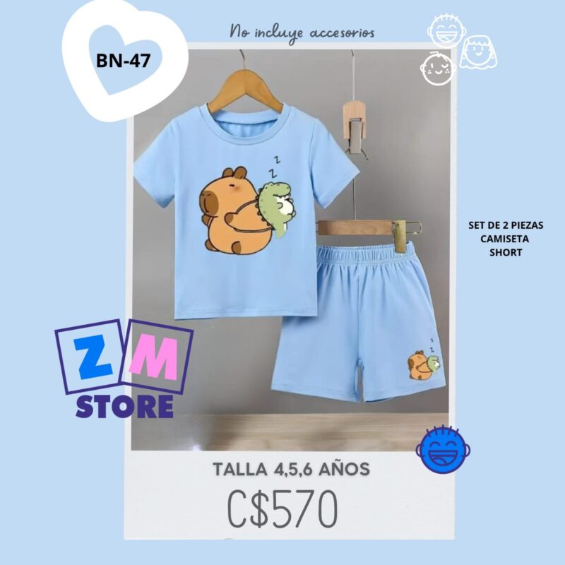 Conjunto con shorts,--BN-47