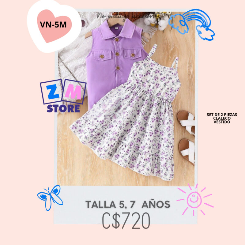 Vestido con chaleco.--VN-5M
