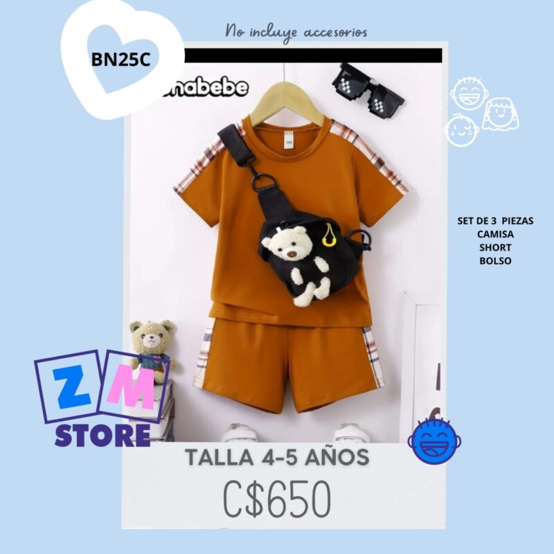 Conjunto de 3 piezas,--BN25C