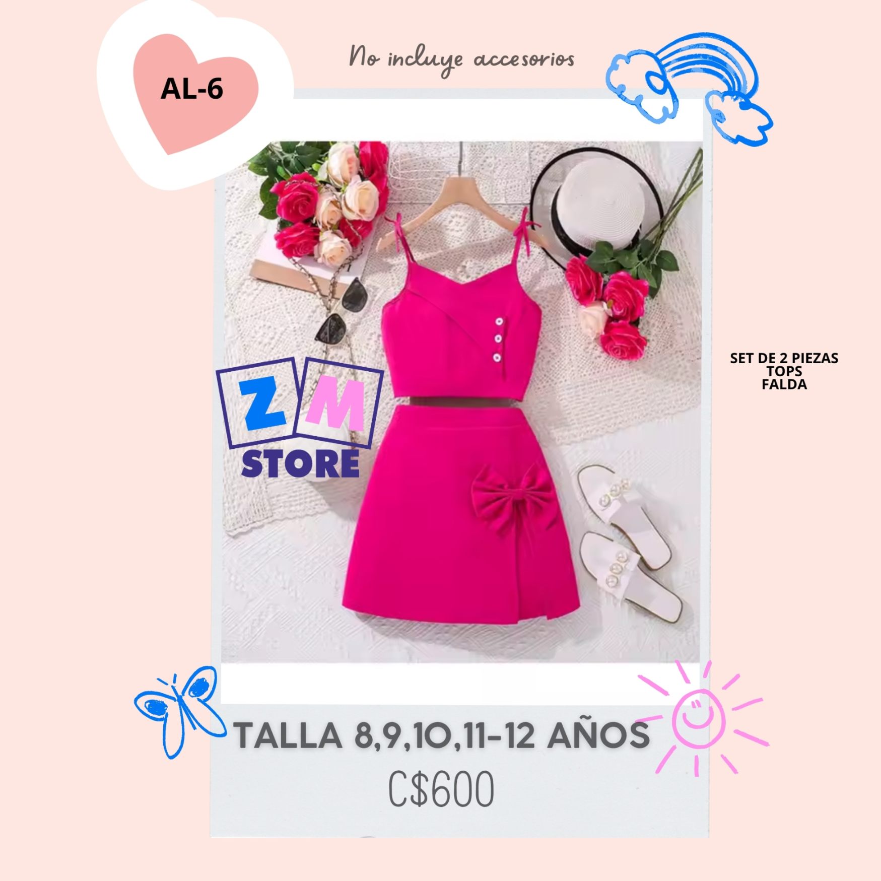 Conjunto con falda,--AL-6