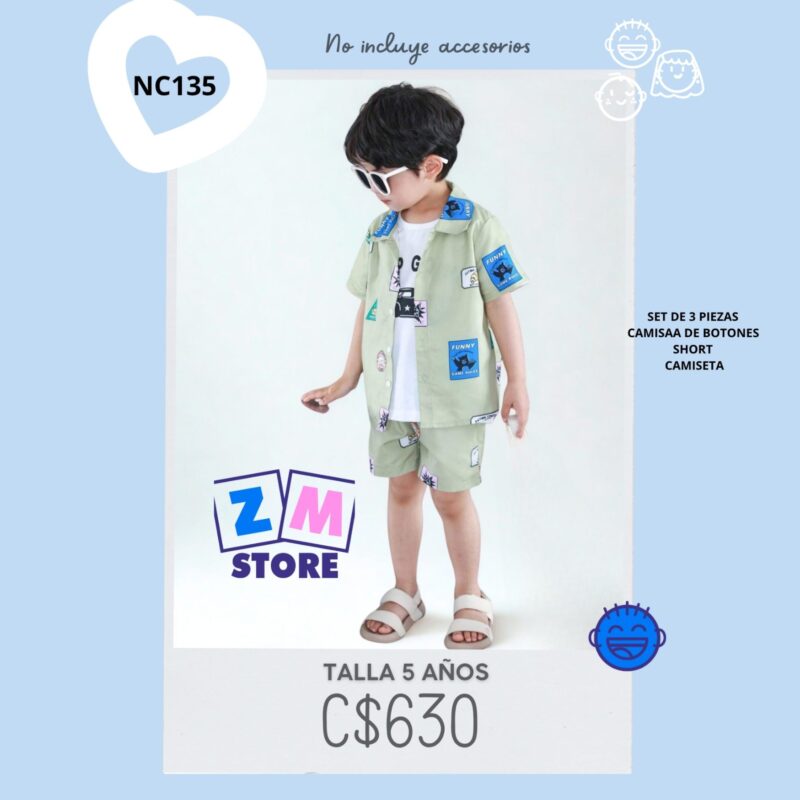 Conjunto de 3 piezas,--NC135