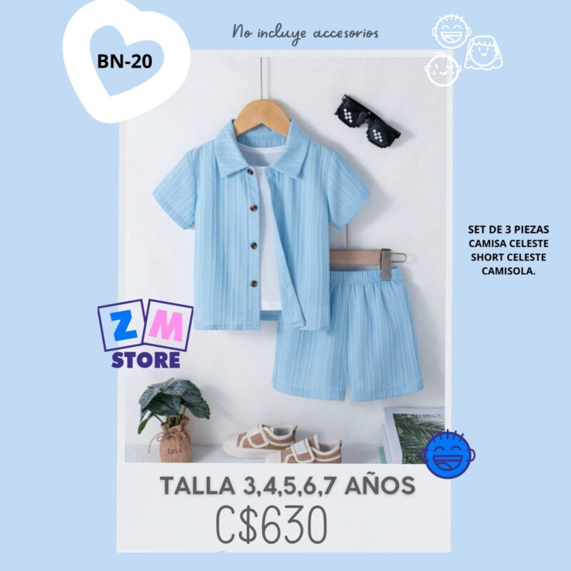 conjunto de tres piezas,--BN-20