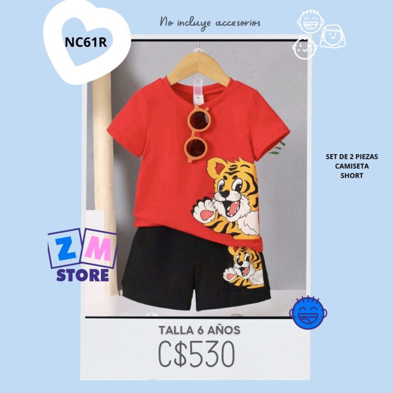 Conjunto con shorts.--NC61R