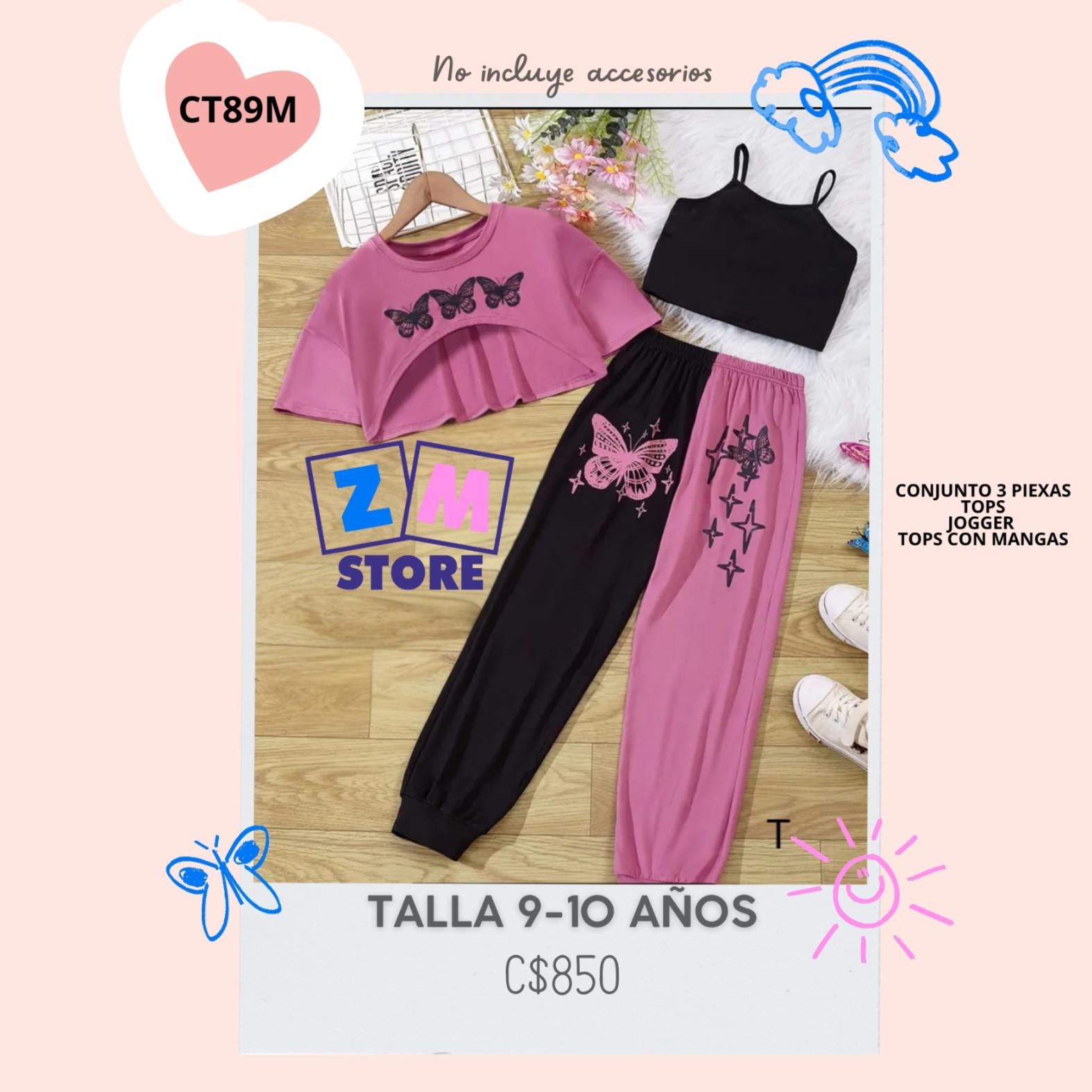 conjunto triple con Jogger.--CT89M