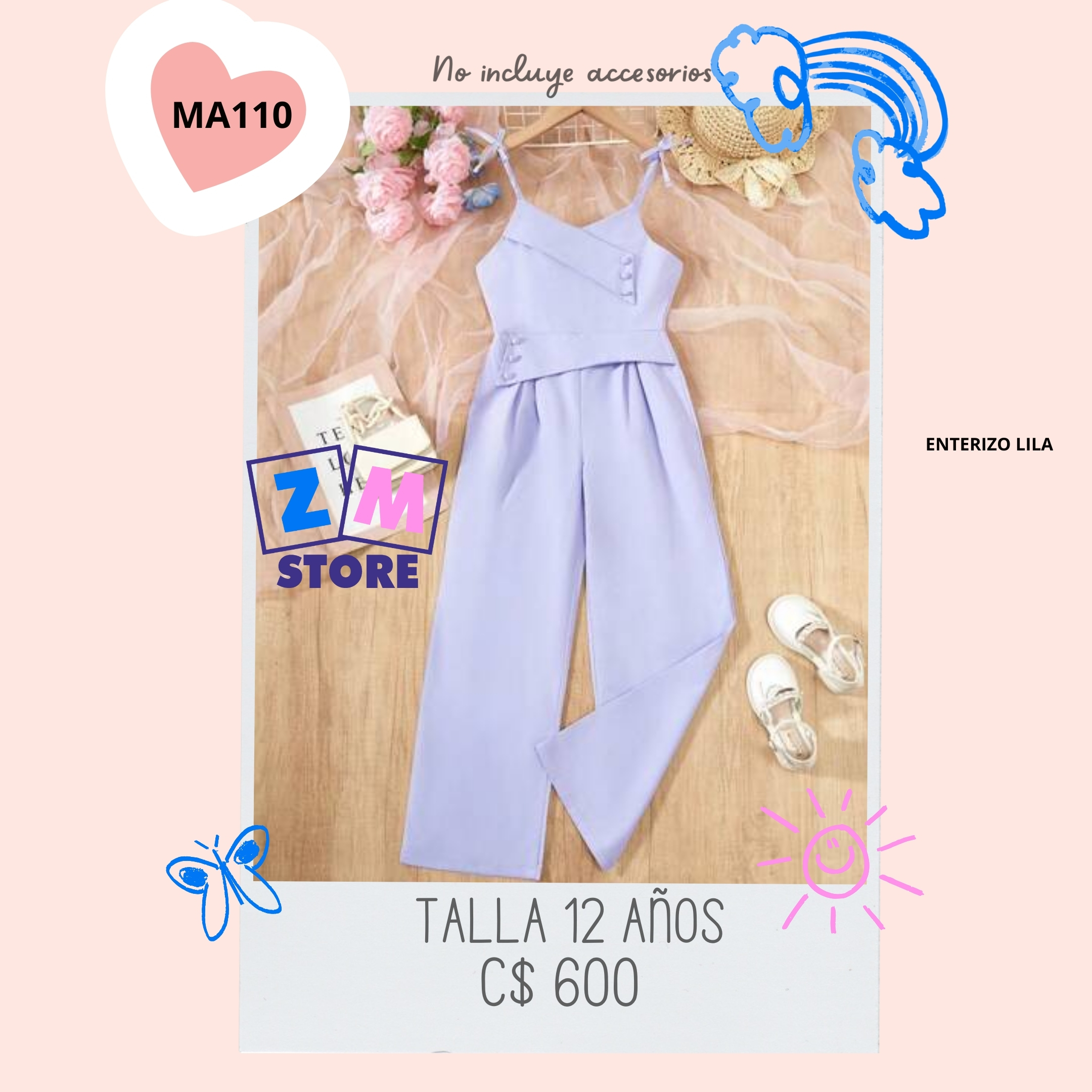 Enterizo lila.--MA110