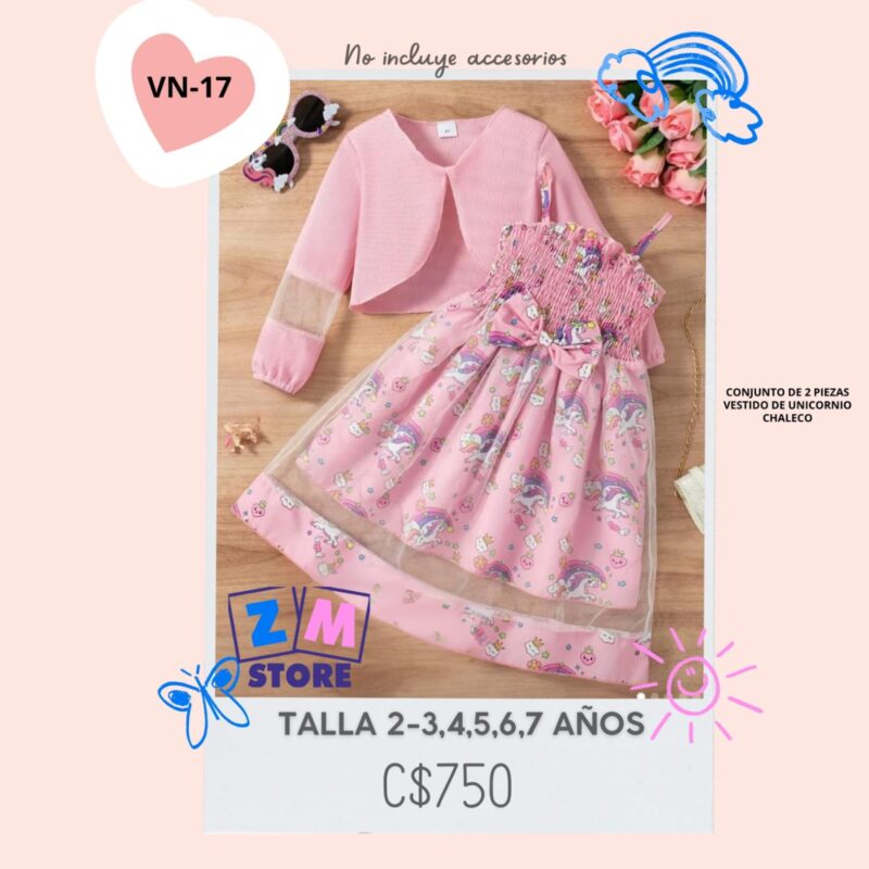 Vestido con chaleco.--VN-17