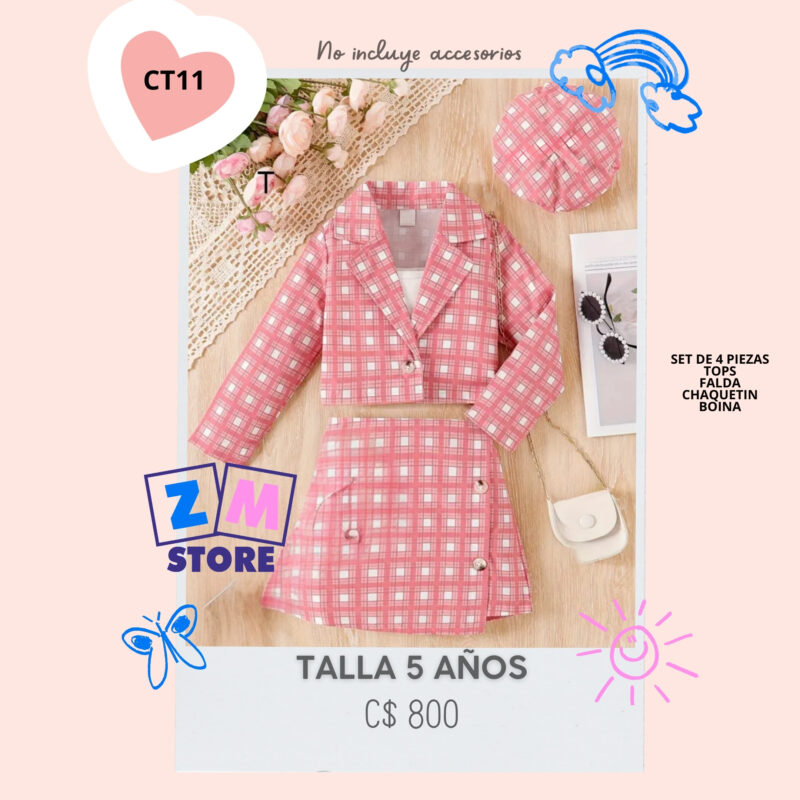 Conjunto con falda.--CT11