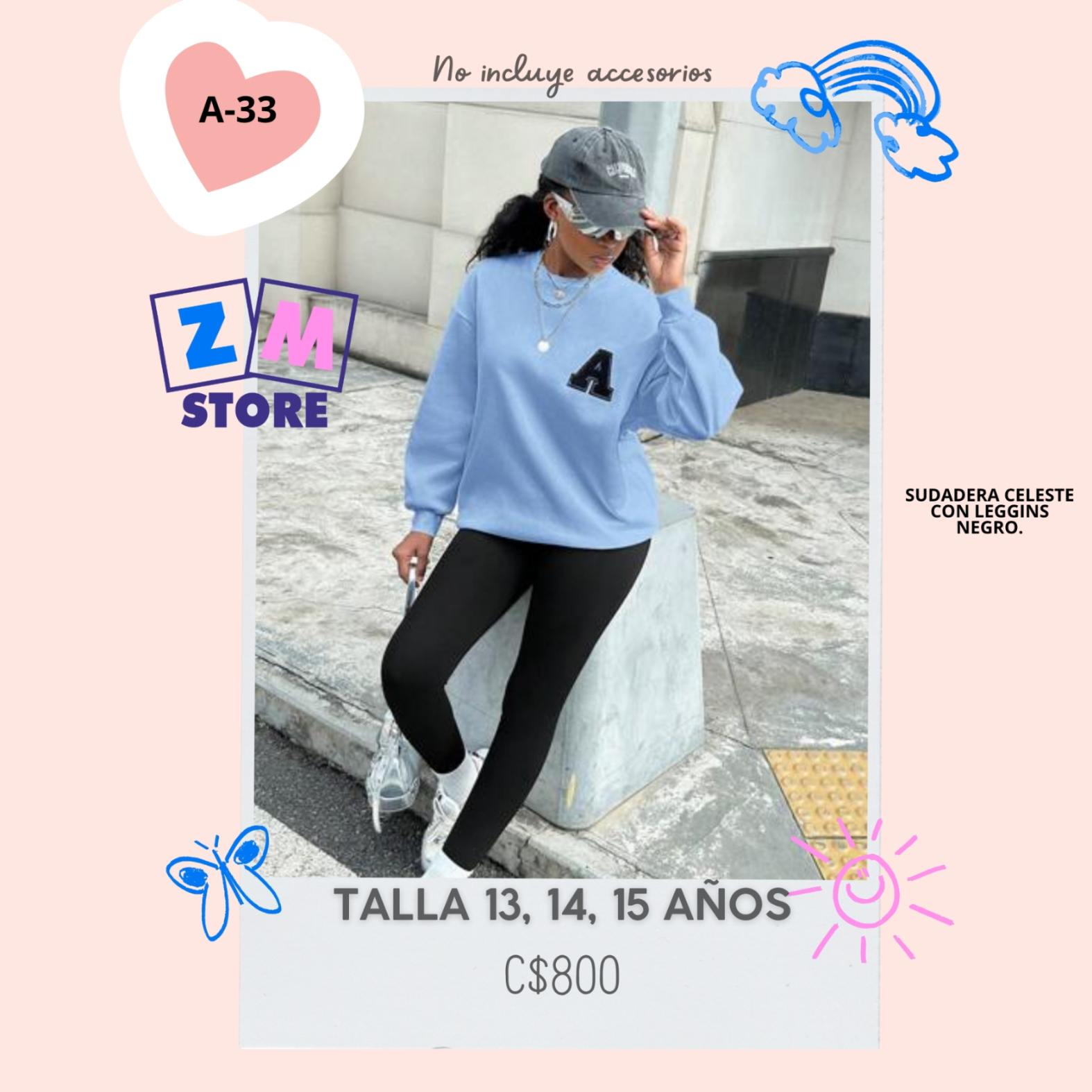 Conjunto con leggins.--A-33