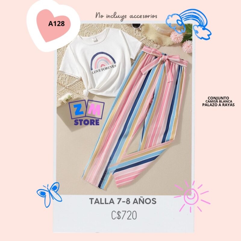 conjunto con palazo,--A-128