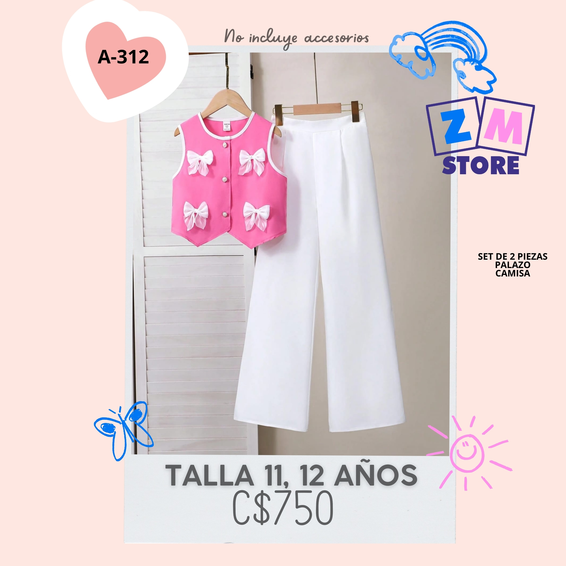 Conjunto con palazo.--A312