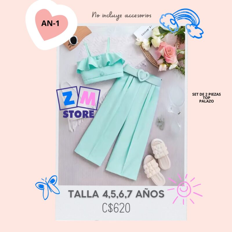 Conjunto con palazo,--AN-1