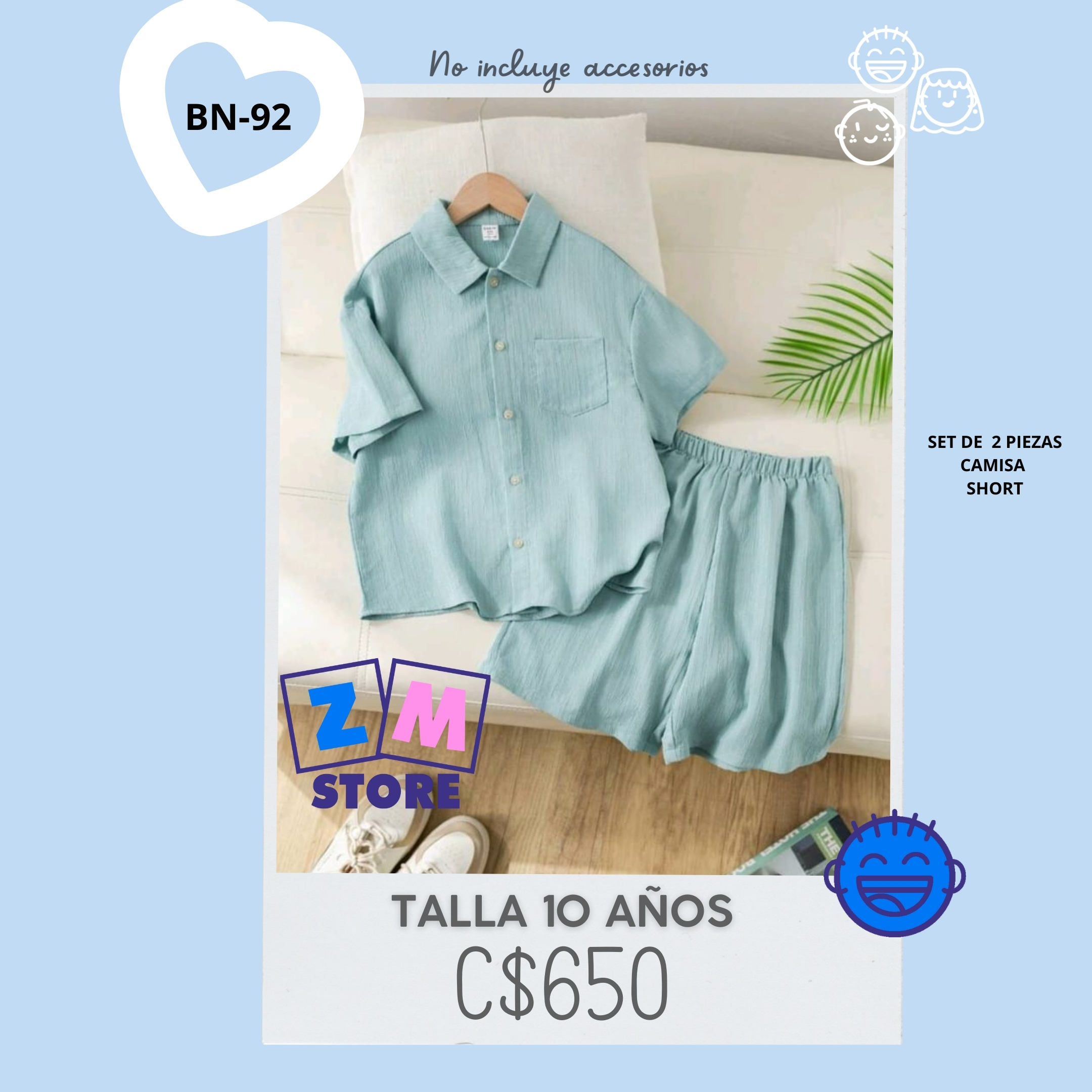 Conjunto de dos piezas.--BN-920