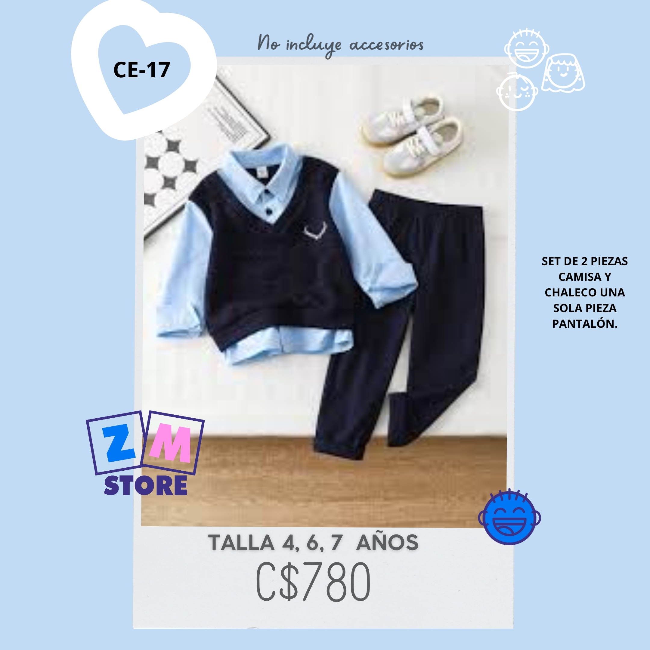 Conjunto triple de vestir - CE-17