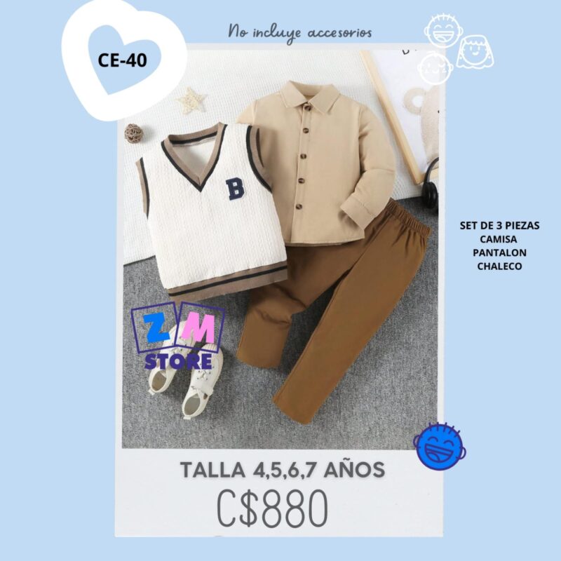 Conjunto de 3 piezas - CE-40