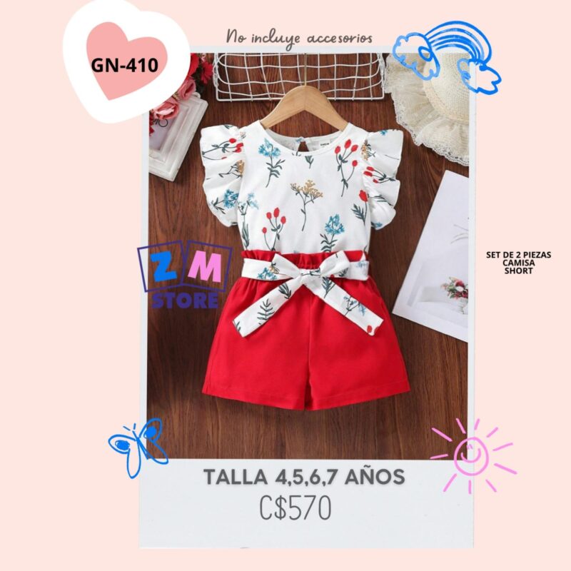 Conjunto con shorts,--GN-410