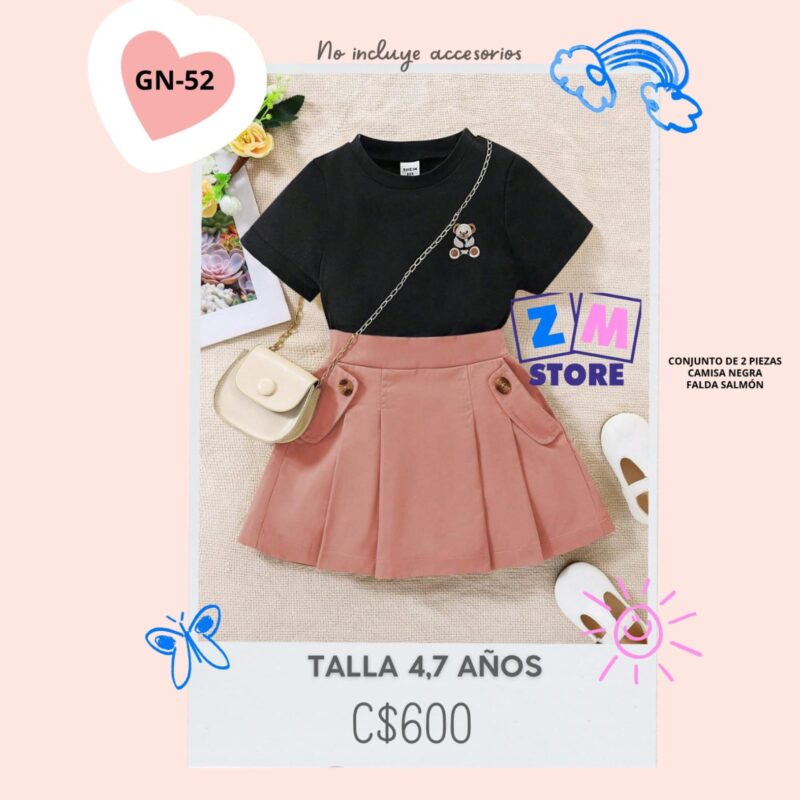 Conjunto con falda,--GN-52