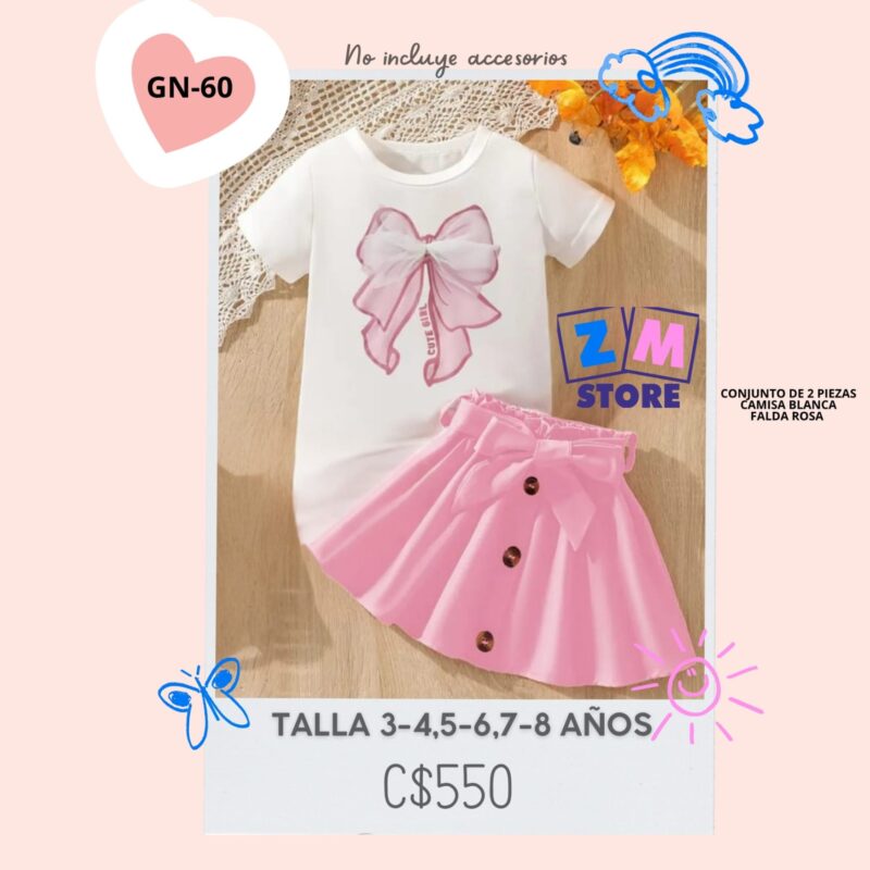 Conjunto con falda,--GN-60