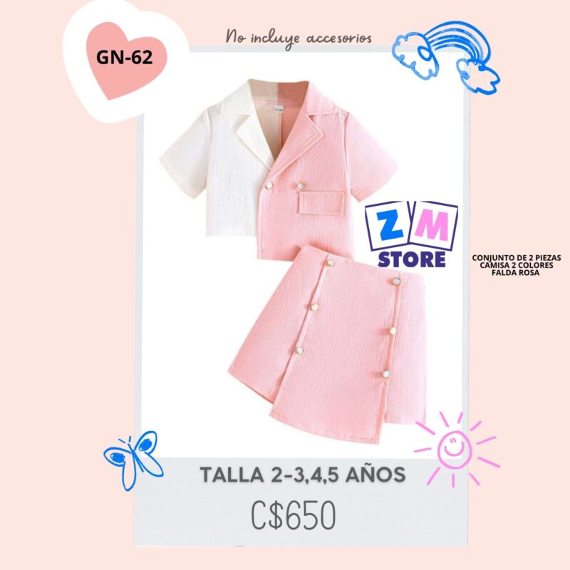 Conjunto con falda.--GN-62