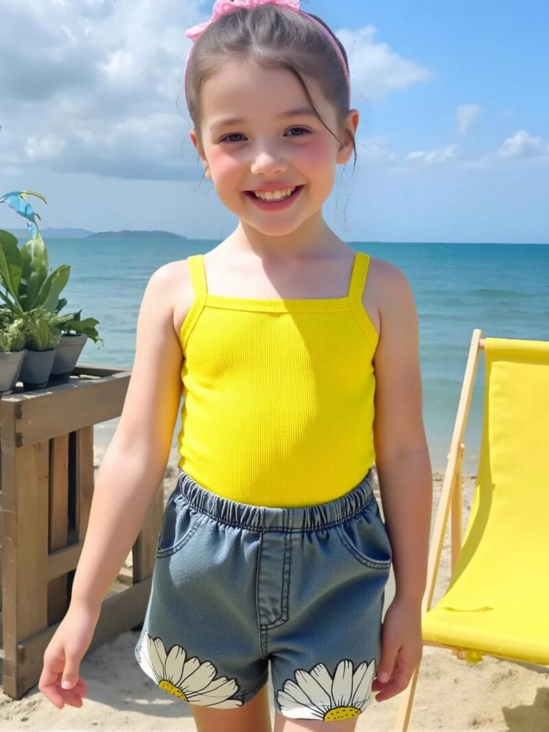 Conjunto con short jeans,--GN-122 - Imagen 2