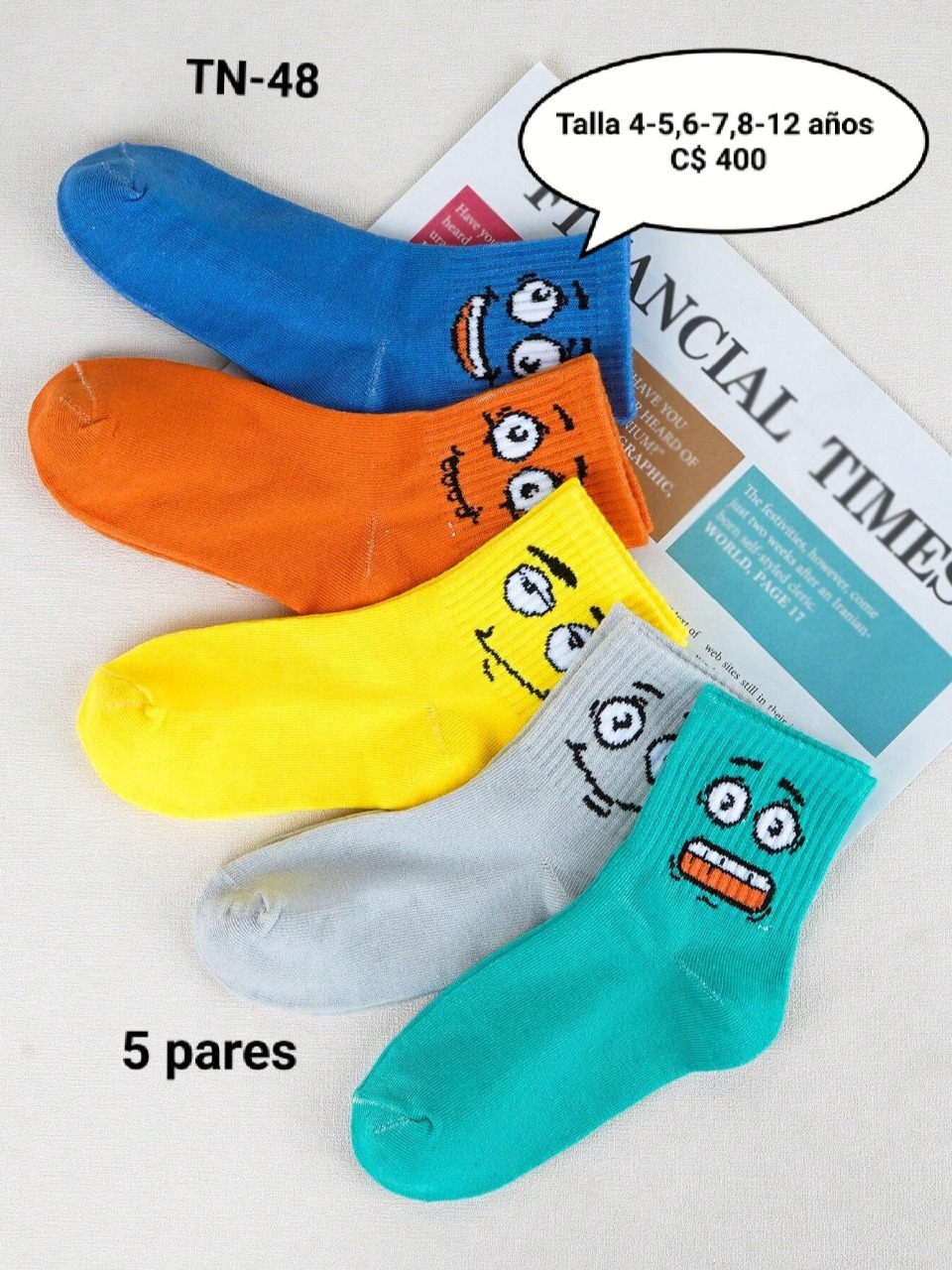 5 pares de calcetines--TN-48