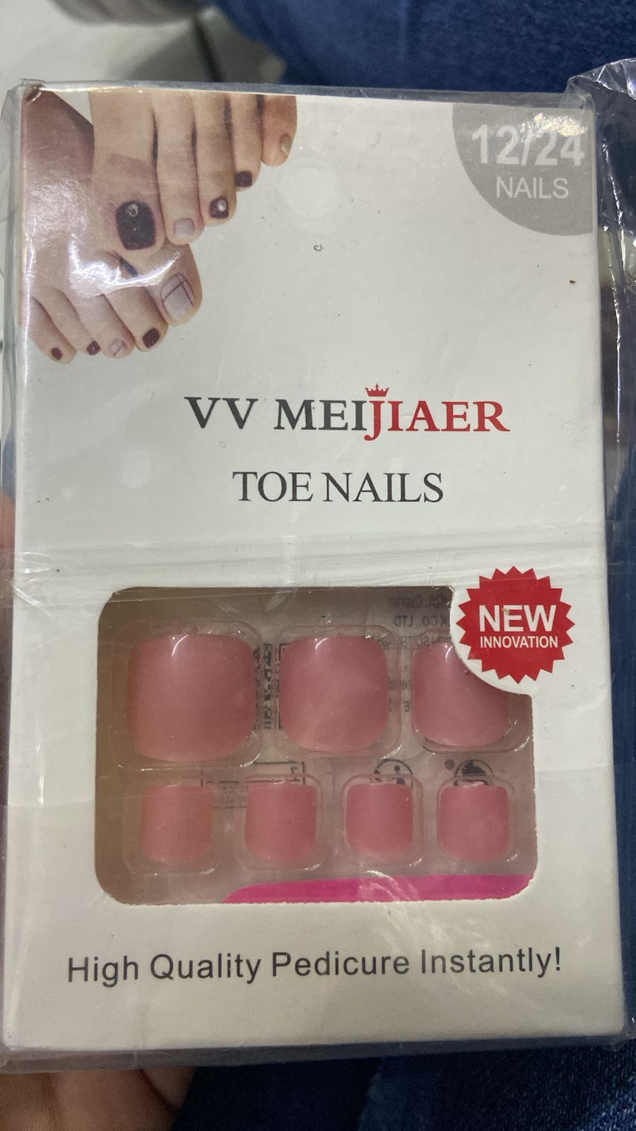 Uñas press on para pies.