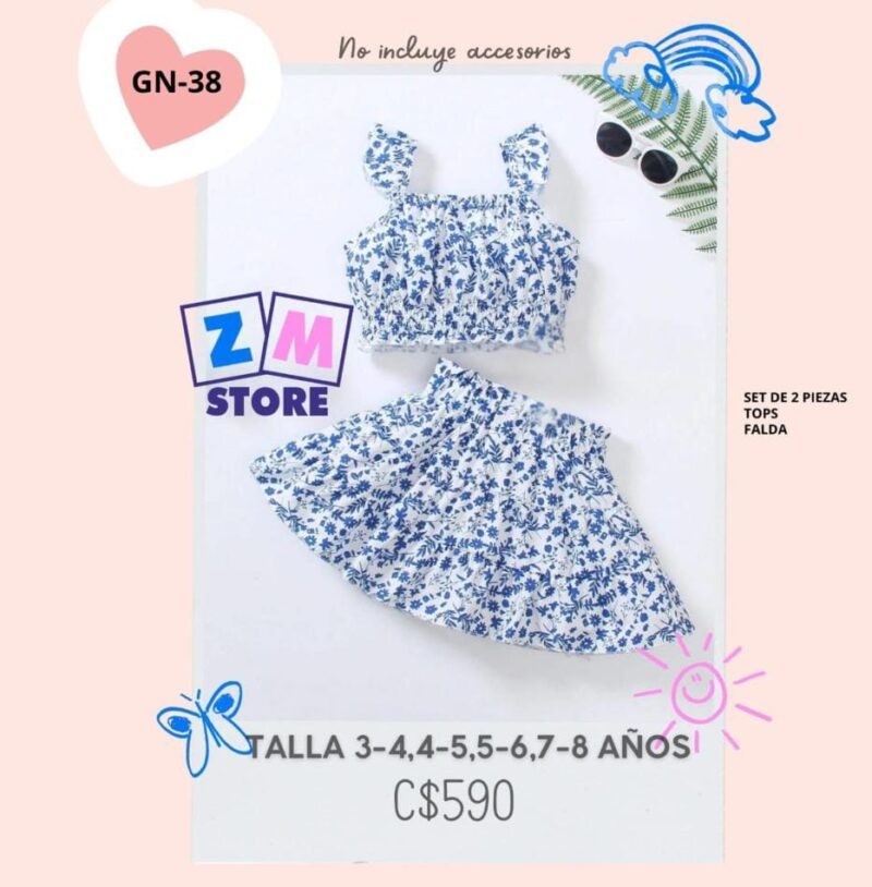 Conjunto con falda.--GN-38
