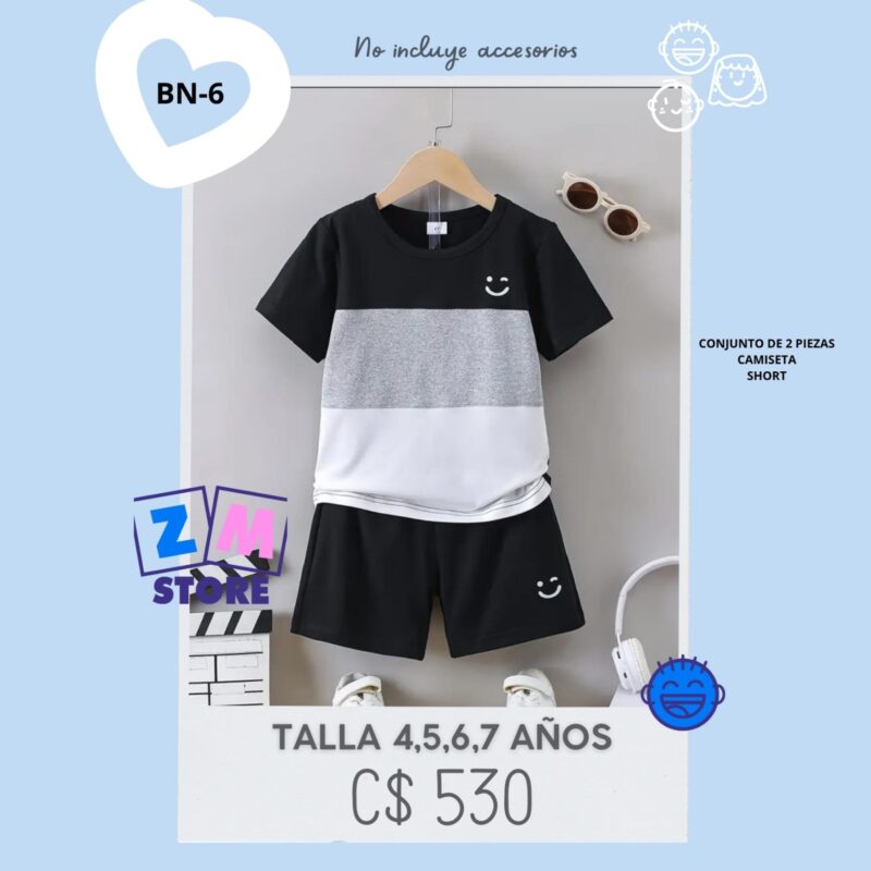 Conjunto con shorts,--BN-6