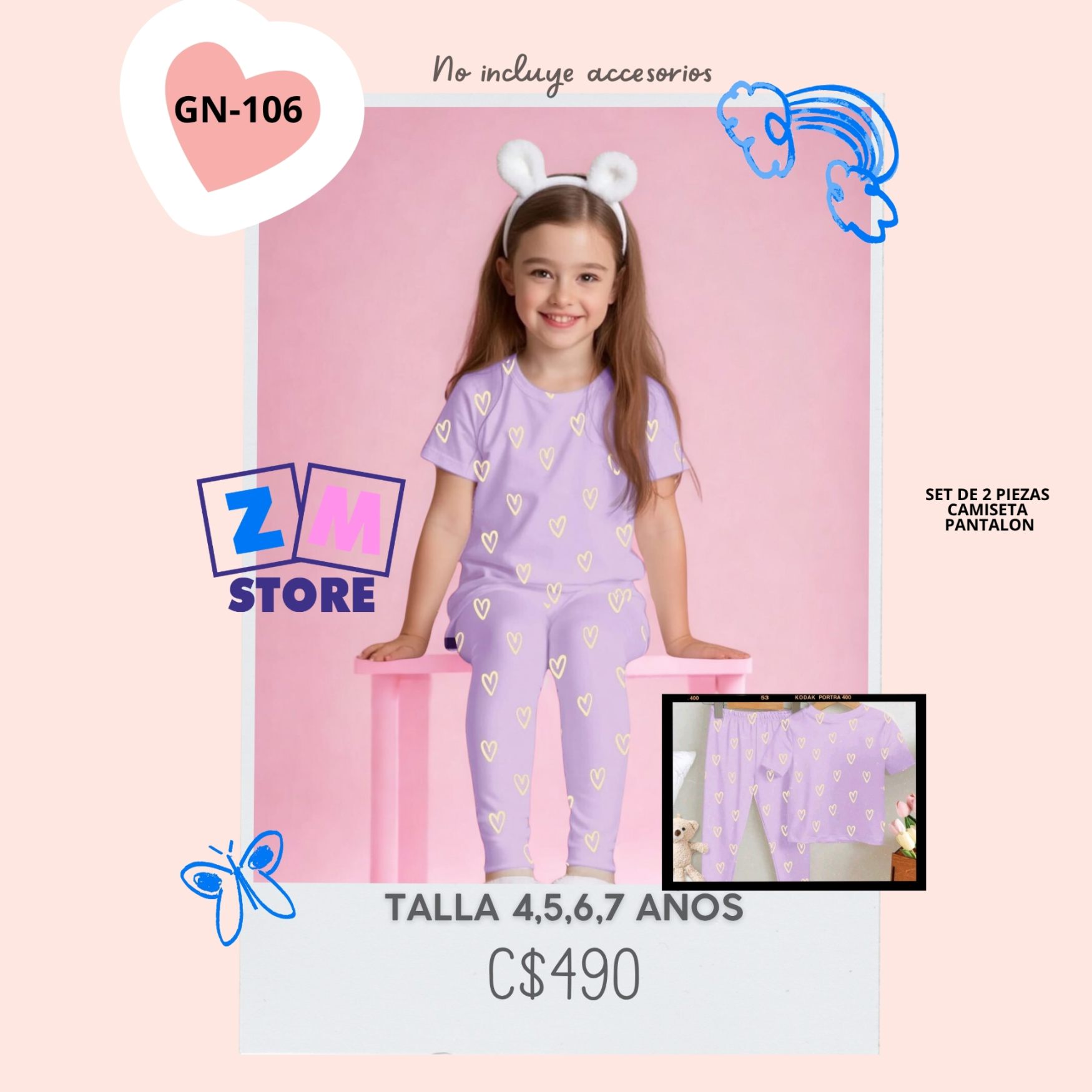 Conjunto con pijama.--GN-106