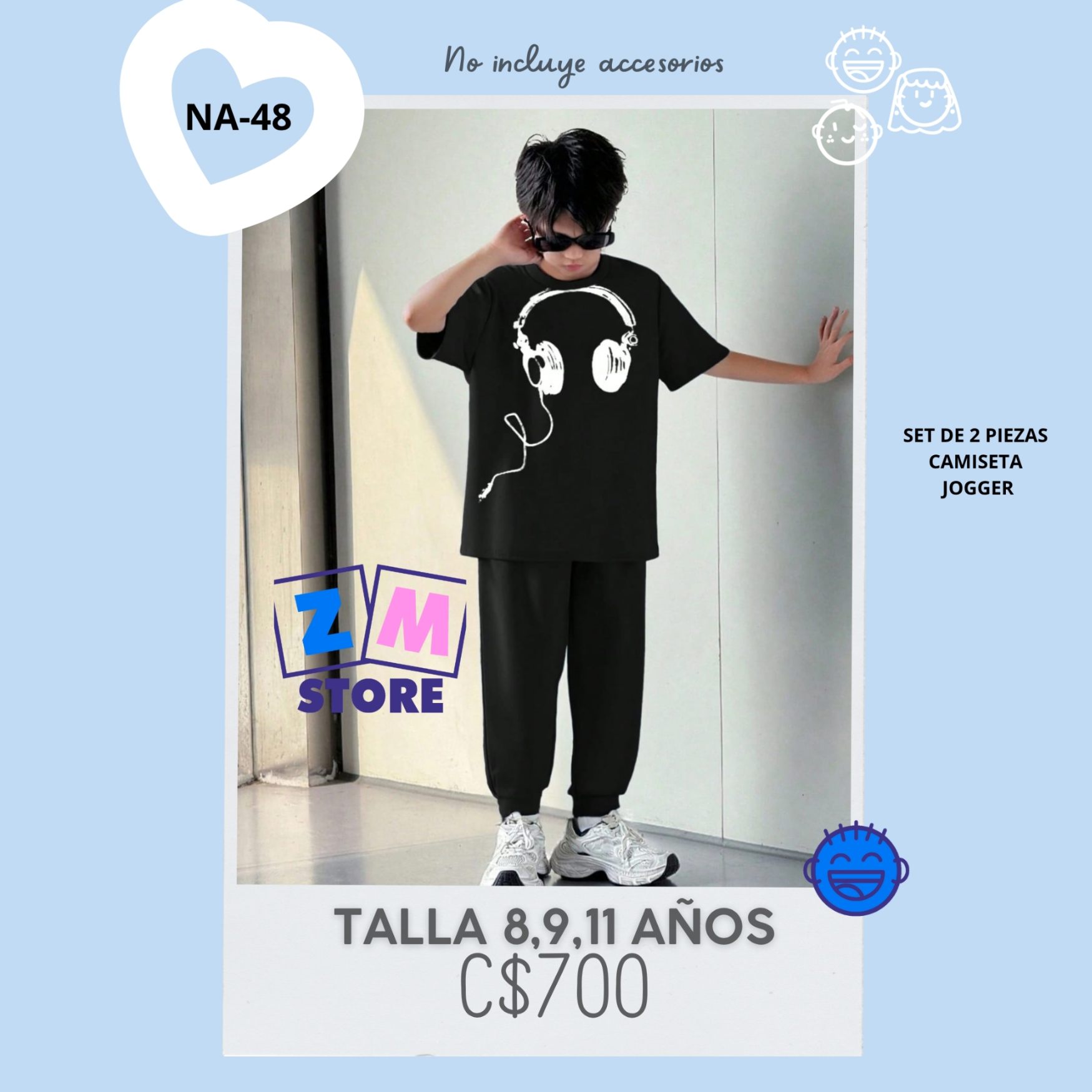 Conjunto con jogger,--NA-48