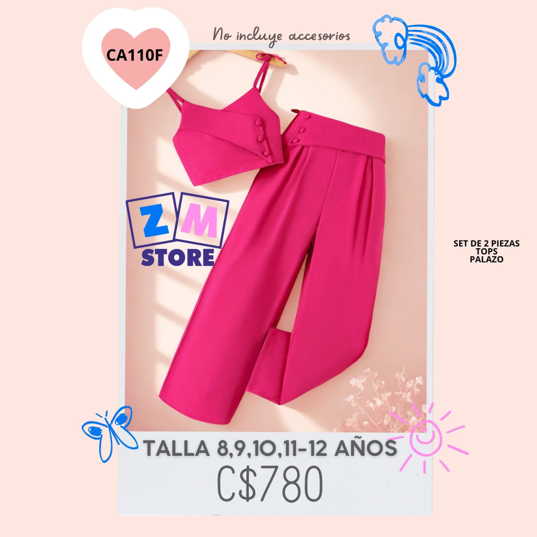 Conjunto con palazo.--CA110F