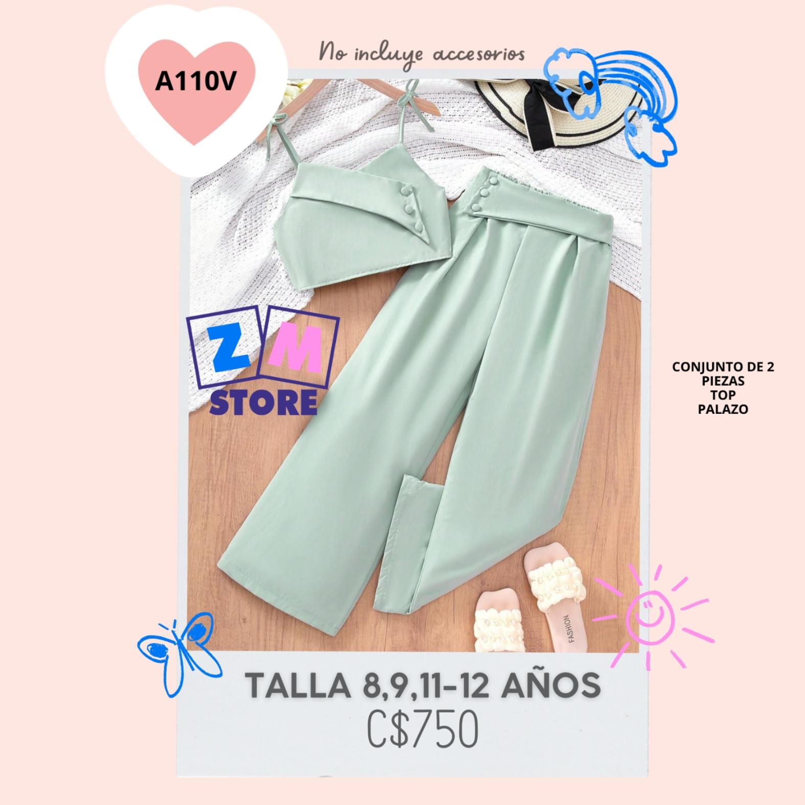 Conjunto con palazo..--A110V