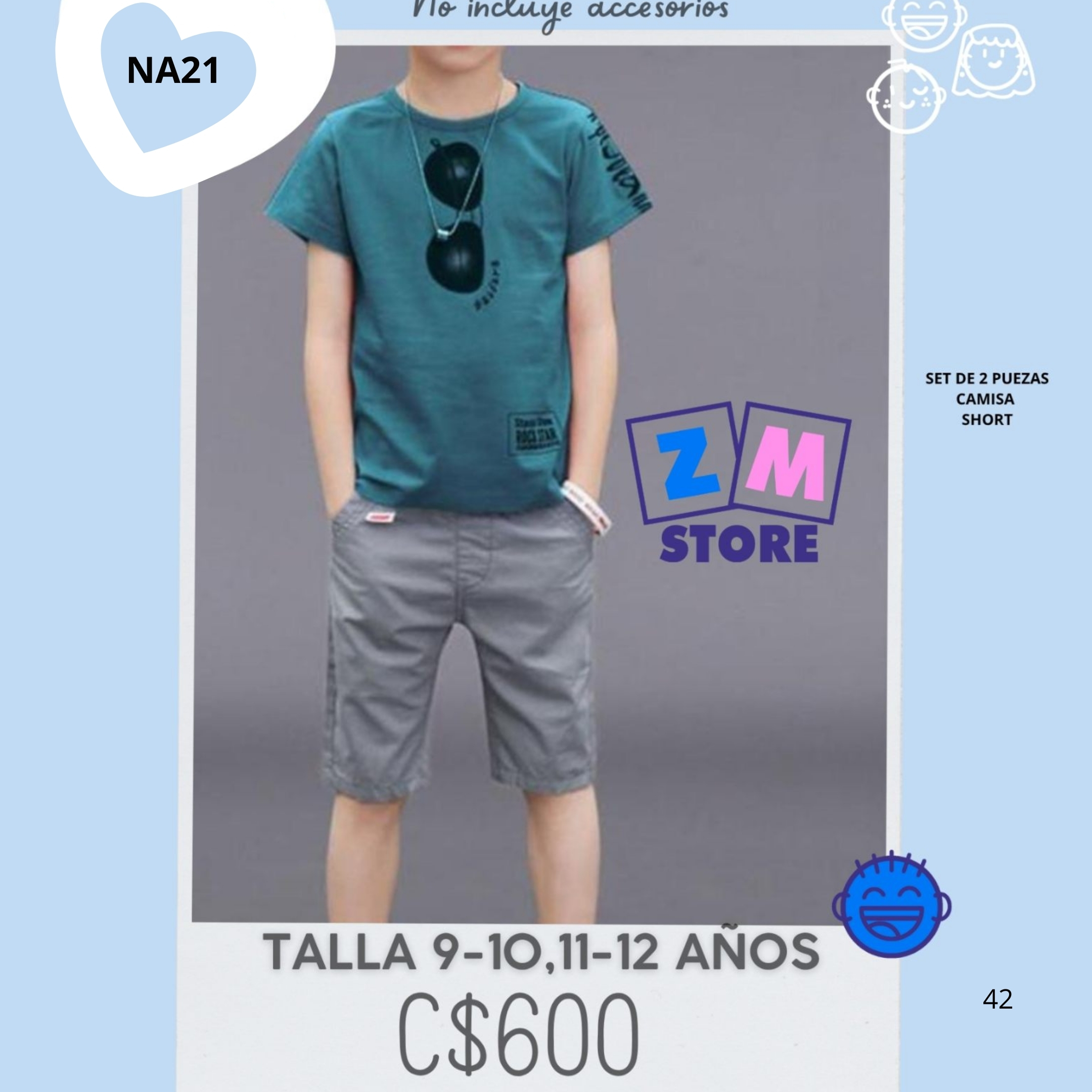 Conjunto con short,--NA21