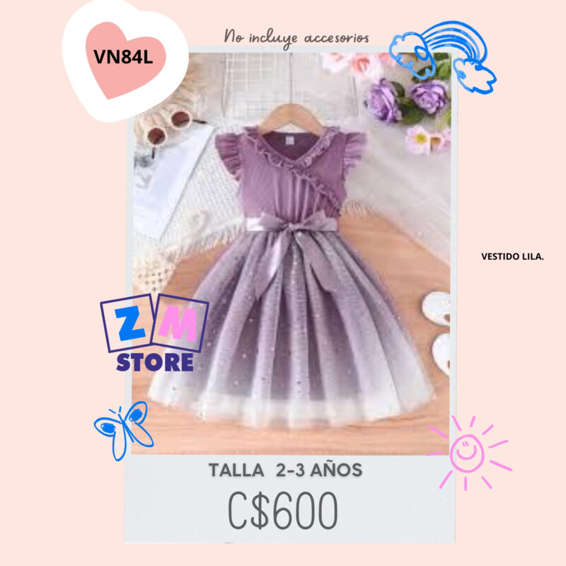 Vestido con estrellas.--VN84L